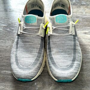 Grey Hey Dude tennis shoes